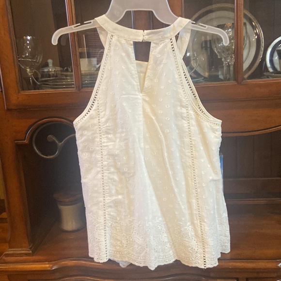White Dressy Tank Top - Picture 5 of 6
